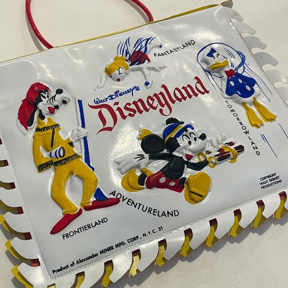 1950s RARE Collectible EARLY Disneyland Vinyl Purse Near Mint Condition - Picture 3 of 13